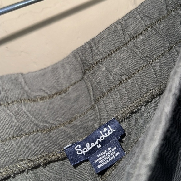 Splendid Camouflage Jogger Pants medium drawstring pockets loungewear - Picture 3 of 3